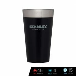 Tumblers & Food Jars Stanley Adventure Vacuum Insulated Stacking Pint Cup 16 Oz./473 Ml (Matte Black)