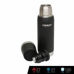 Tumblers & Food Jars Stanley Master Vacuum Bottle Vacuum Flask/Insulated Water Bottle 25 Oz./750 Ml (Foundry Black)