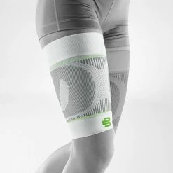 Bauerfeind Compression Sleeves Upper Leg Long - White