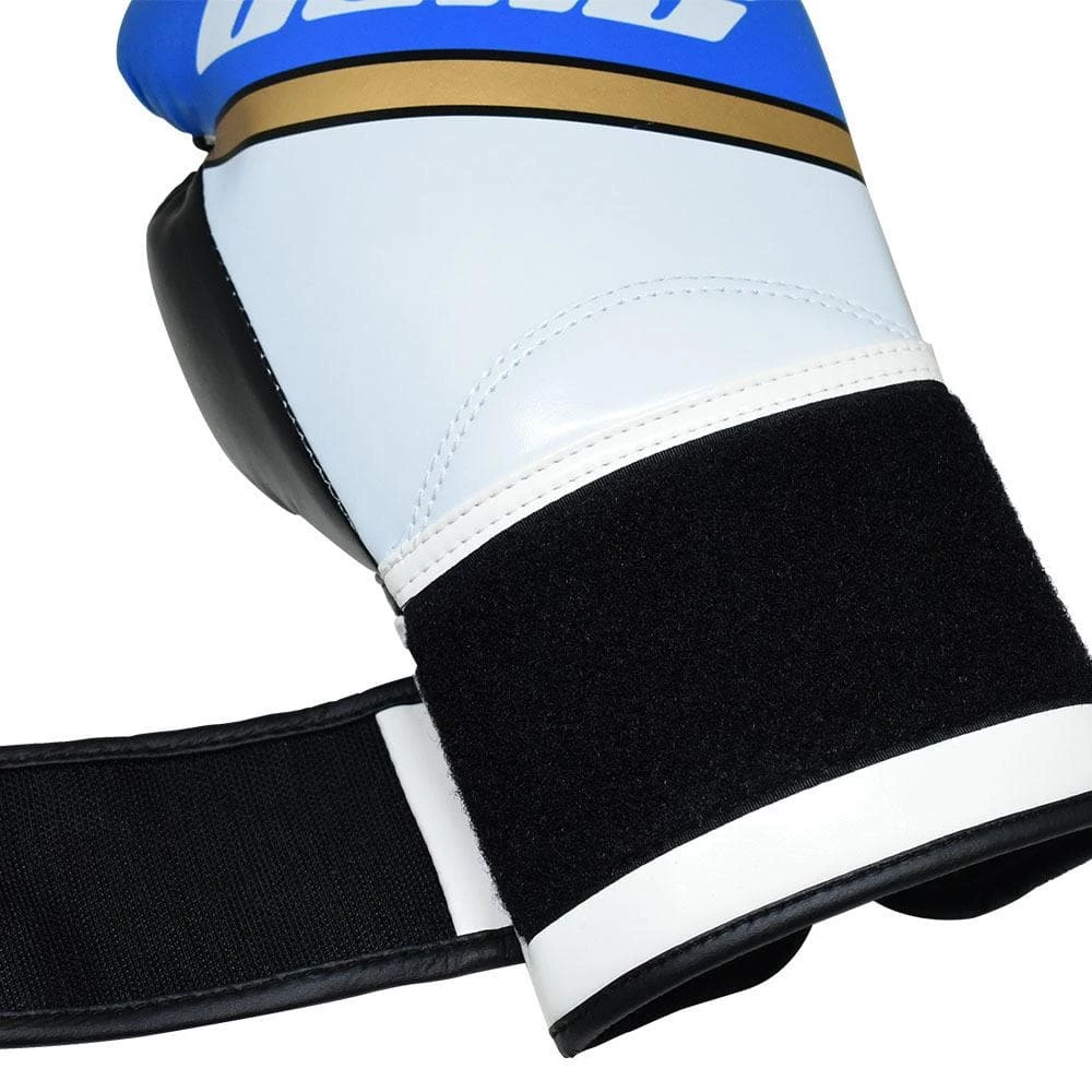 Bulls Professional Classic Boxing Gloves - Blue/White Sports 7 Bulls Professional Classic Boxing Gloves - Blue/White Sports