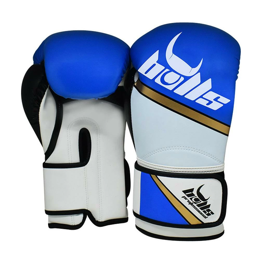 Bulls Professional Classic Boxing Gloves - Blue/White Sports 3 Bulls Professional Classic Boxing Gloves - Blue/White Sports