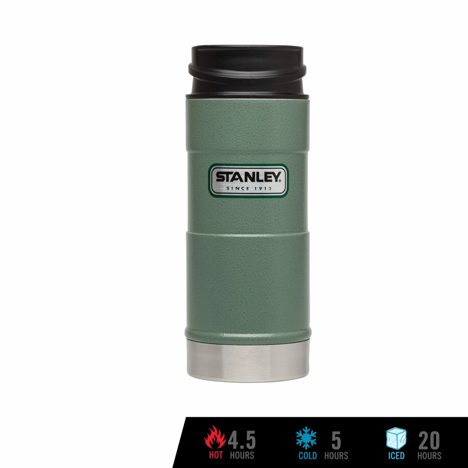 Stanley Classic One Hand Vacuum Insulated Mug Tumbler 354 Ml/12 Oz. (Hammertone Green)