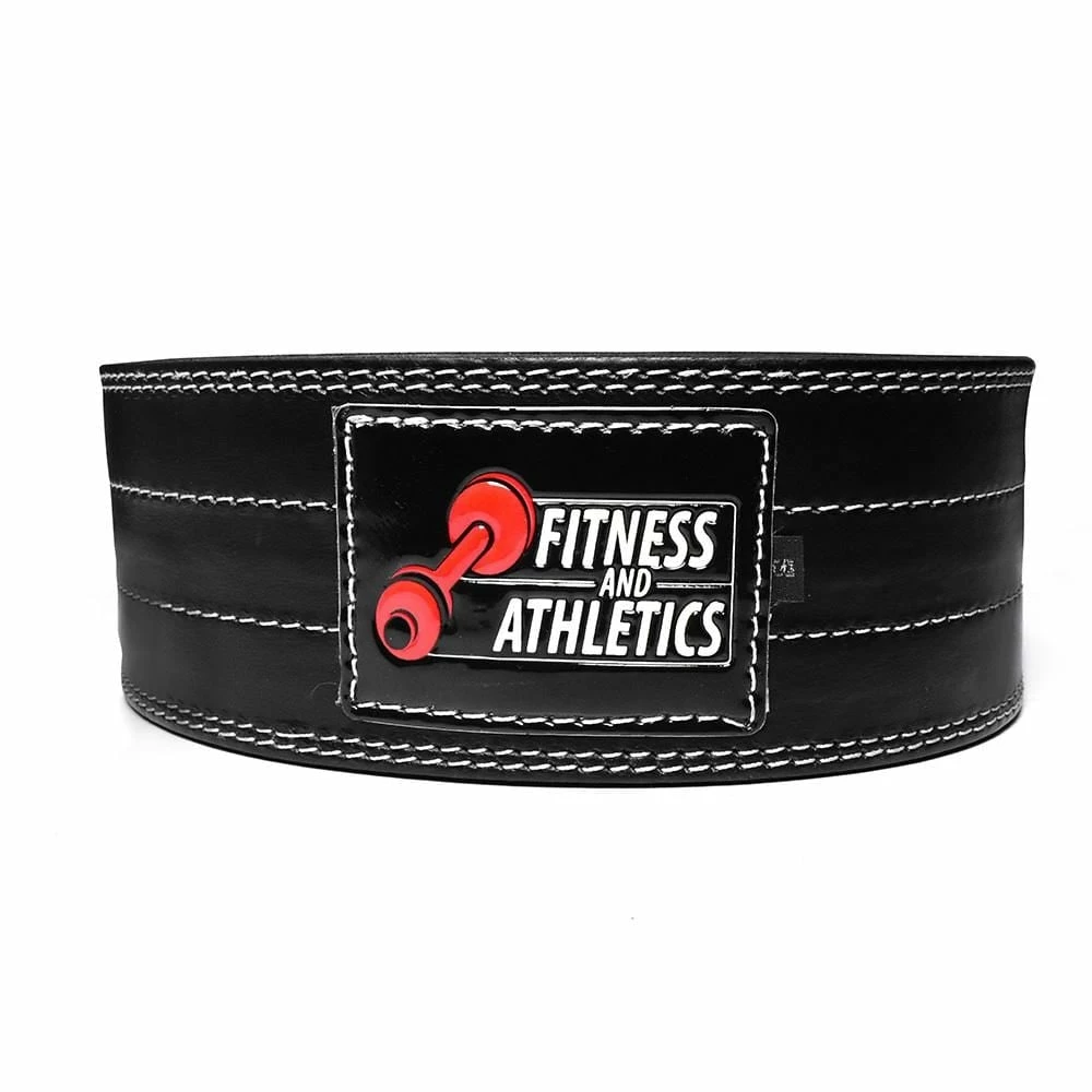 Fitness & Athletics Powerlifting Leather Lifting Belt 4 Fitness & Athletics Powerlifting Leather Lifting Belt