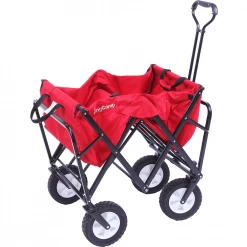 KingCamp Folding Wagon Garden Yard Beach Cart - Red Outdoor/Camping
