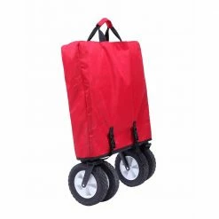 KingCamp Folding Wagon Garden Yard Beach Cart - Red Outdoor/Camping