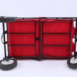KingCamp Folding Wagon Garden Yard Beach Cart - Red Outdoor/Camping