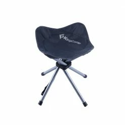 KingCamp Four Legs Stool 4 Folding Chair Camping Chair (Dark Gray)