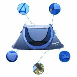 KingCamp Venice Pop-Up Lightweight Tent Camping Tent (Blue)