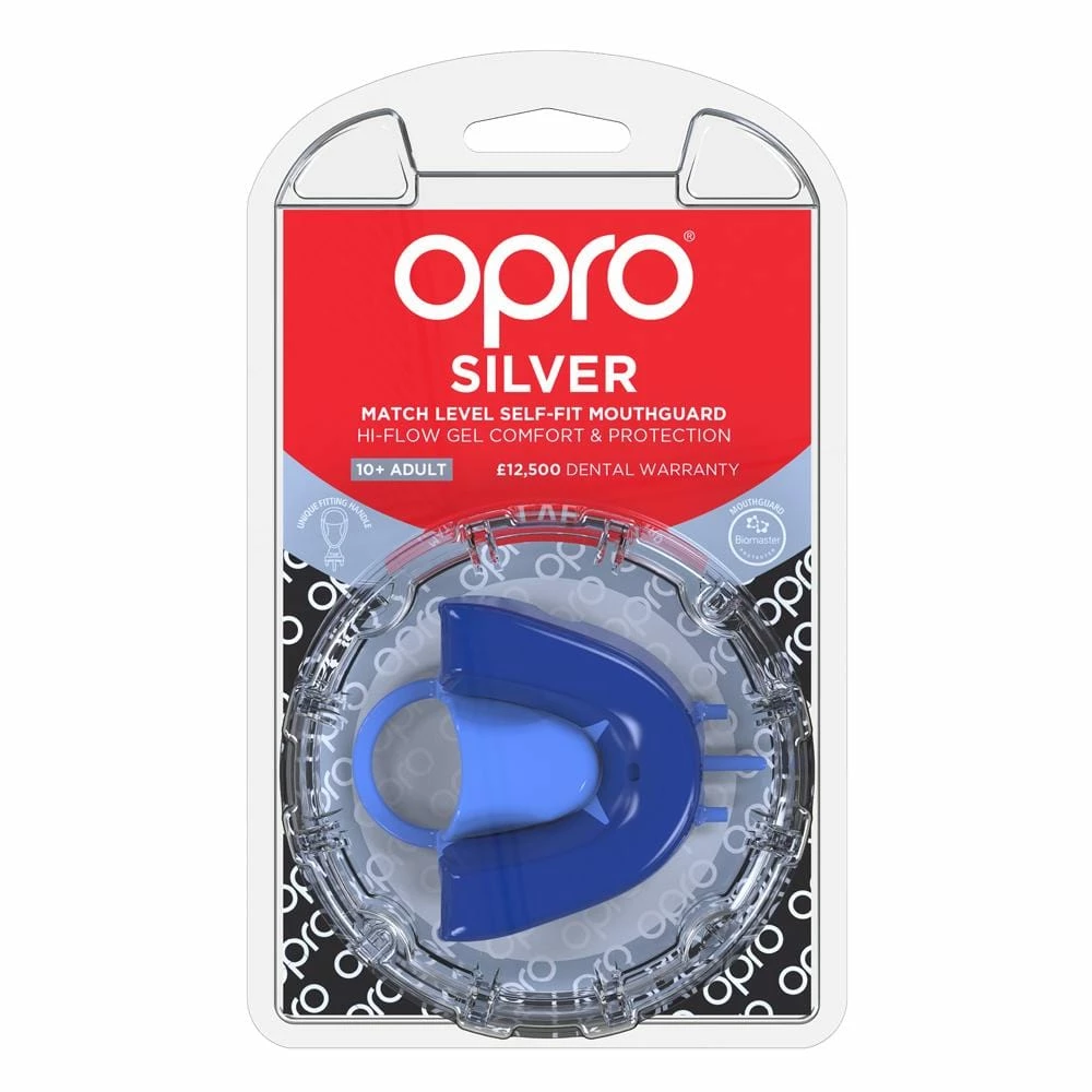 Opro Mouthguard Self-fit Gen 4 Silver - Blue/Light Blue Boxing 5 Opro Mouthguard Self-fit Gen 4 Silver - Blue/Light Blue Boxing