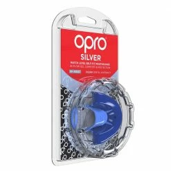Opro Mouthguard Self-fit Gen 4 Silver - Blue/Light Blue Boxing
