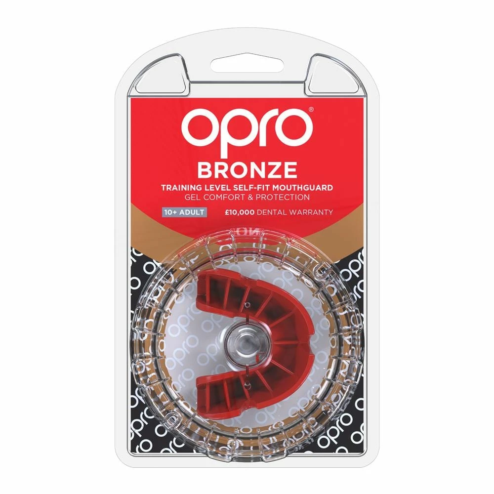 Opro Mouthguard Self-fit Gen 4 Bronze - Red 6 Opro Mouthguard Self-fit Gen 4 Bronze - Red
