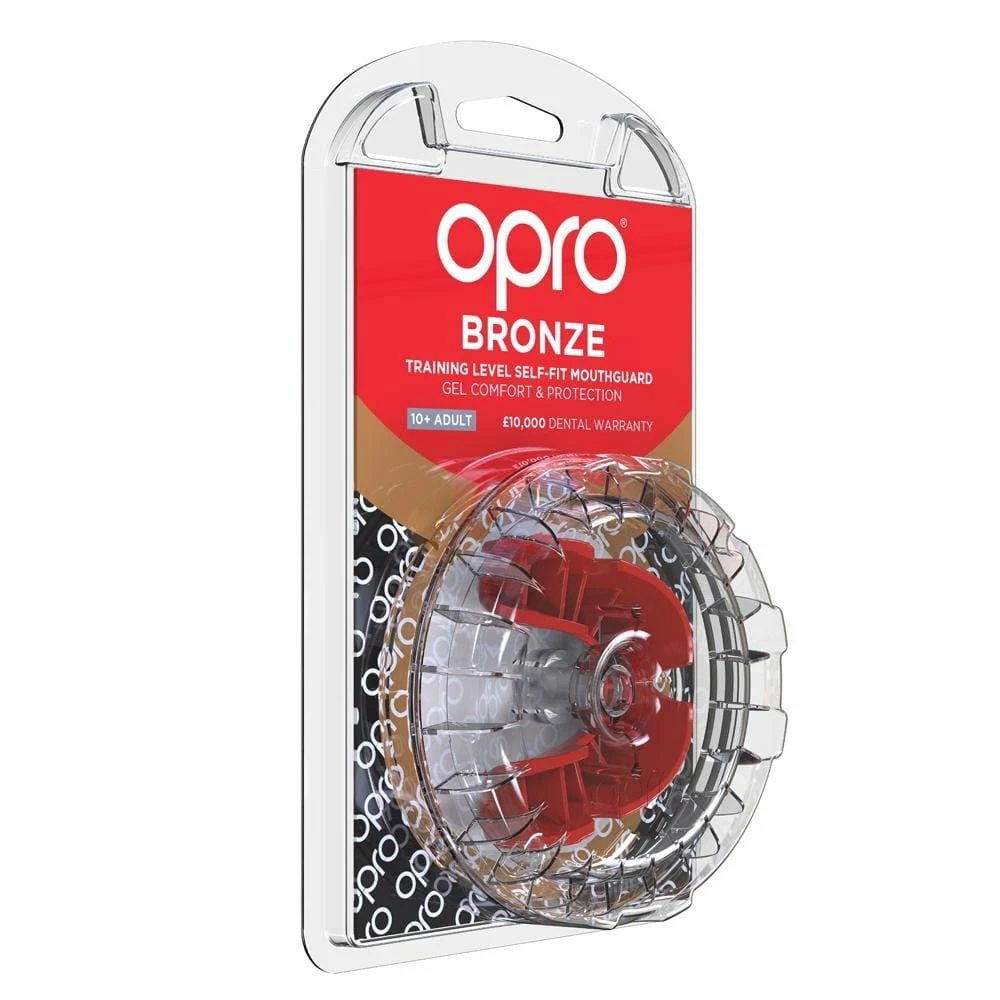 Opro Mouthguard Self-fit Gen 4 Bronze - Red 5 Opro Mouthguard Self-fit Gen 4 Bronze - Red