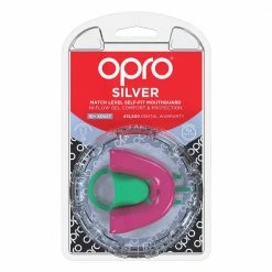 Boxing Opro Mouthguard Self-fit Gen 4 Silver - Pink/Green