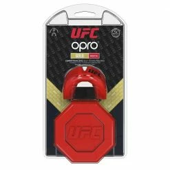 Boxing Opro Mouthguard Self-Fit UFC Gold - Red/Silver