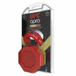 Boxing Opro Mouthguard Self-Fit UFC Gold - Red/Silver
