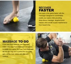 Massage/Recovery Tools SKLZ DualPoint Massager Massage Ball Roller