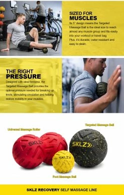 SKLZ Targeted Massage Ball- Deep Tissue Massage Roller