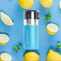 Stanley GO Bottle With Splash Guard Vacuum Insulated Tumbler 16 Oz./473 Ml (Nordic Blue) Tumblers & Food Jars