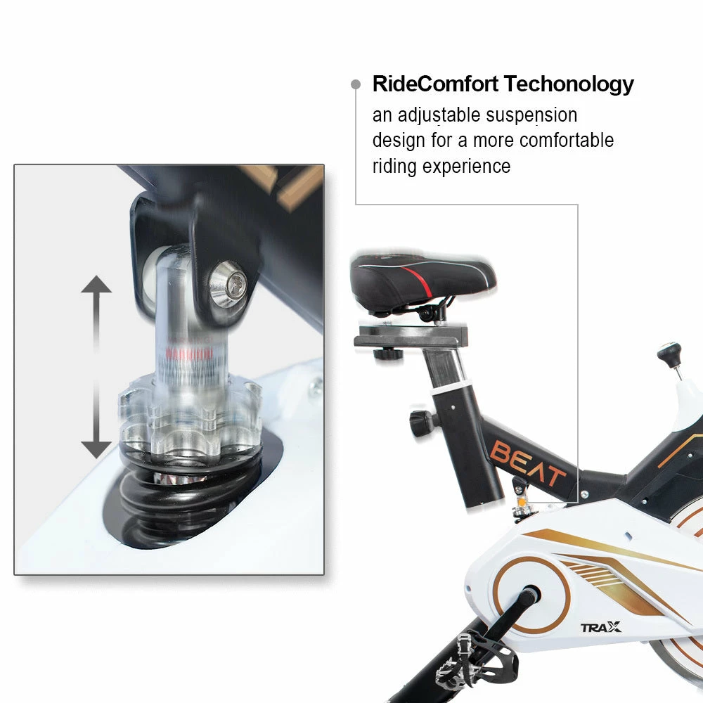 Trax Cadence Beat Stationary Bike Smooth And Quiet Belt Drive Cardio Machines/Equipment 7 Trax Cadence Beat Stationary Bike Smooth And Quiet Belt Drive Cardio Machines/Equipment