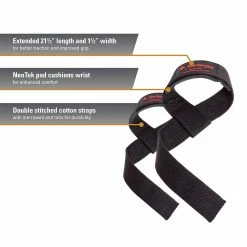 Weight Training Harbinger Padded Cotton Lifting Straps (21300)