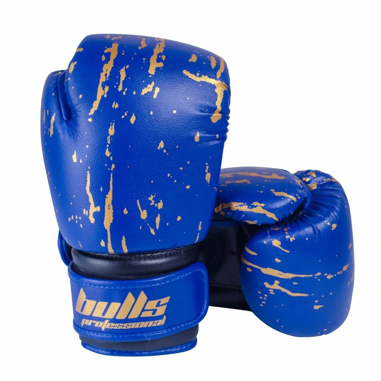Sports Bulls Professional Action Boxing Gloves - Blue/Black 3 Sports Bulls Professional Action Boxing Gloves - Blue/Black