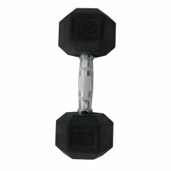 Element Fitness Hex Dumbbells Set With PVC Mat 210lb