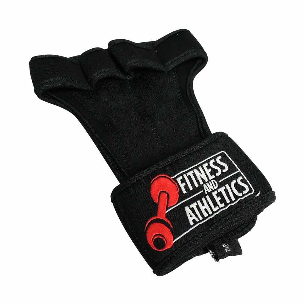Fitness & Athletics Gripper Gloves With Wrist Support Gym Gloves 5 Fitness & Athletics Gripper Gloves With Wrist Support Gym Gloves