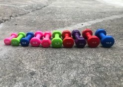 Chris Sports Weight Training Vinyl/Neoprene Dumbbells