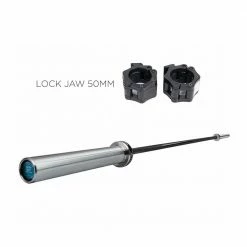 Weight Training Element Fitness Tough Nut Olympic Bar With Lock Jaw - Black