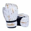 Chris Sports Bulls Professional Action Boxing Gloves - White/Black